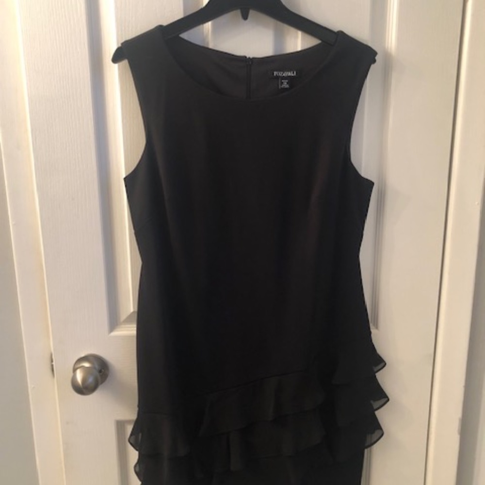 Black Dress with Ruffles